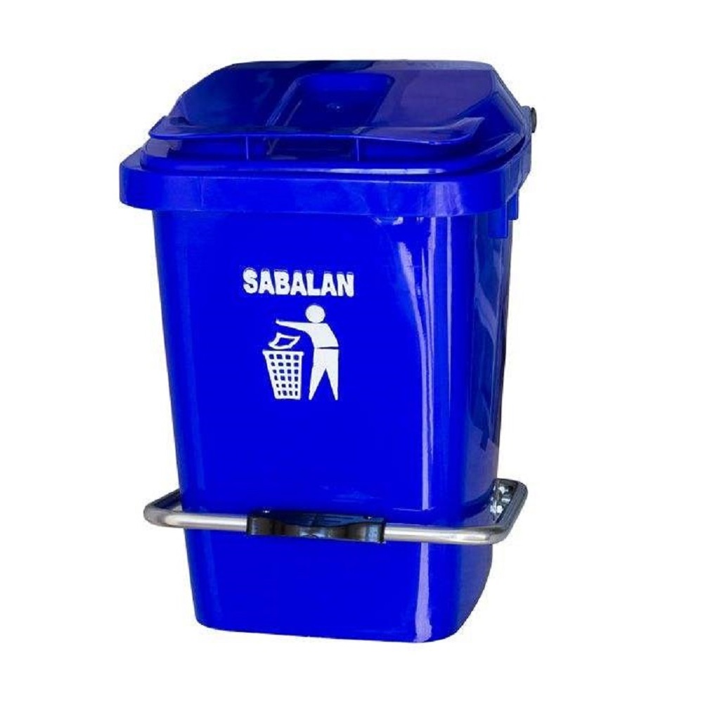 ترولی حمل زباله پلاستیکی با سطل آشغال